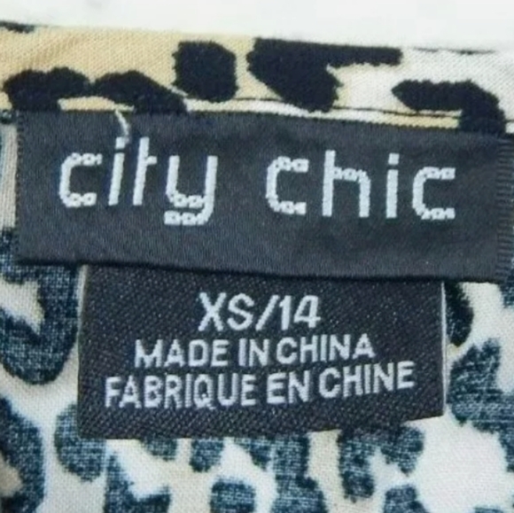 City Chic Leopard Print Button Down Tank Dress - Picture 3 of 3